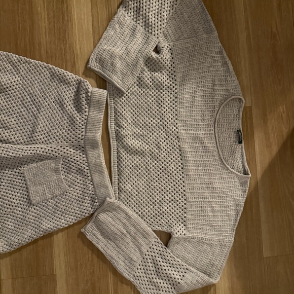 Wild Fable 2-Piece Knit Lounge Set - Light Grey - Size Medium - Picture 5 of 11